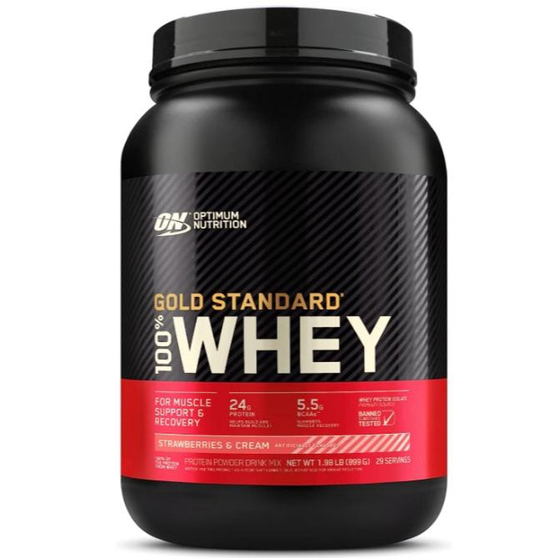 Optimum Nutrition Gold Standard 100% Whey Protein Powder 2 Lbs a Whey Healthcare Supplement