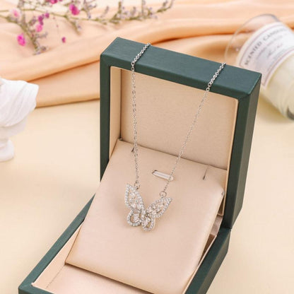 Titanium Butterfly Necklace - 3 Color Choices Necklace Woman Birthday Exquisite Clean