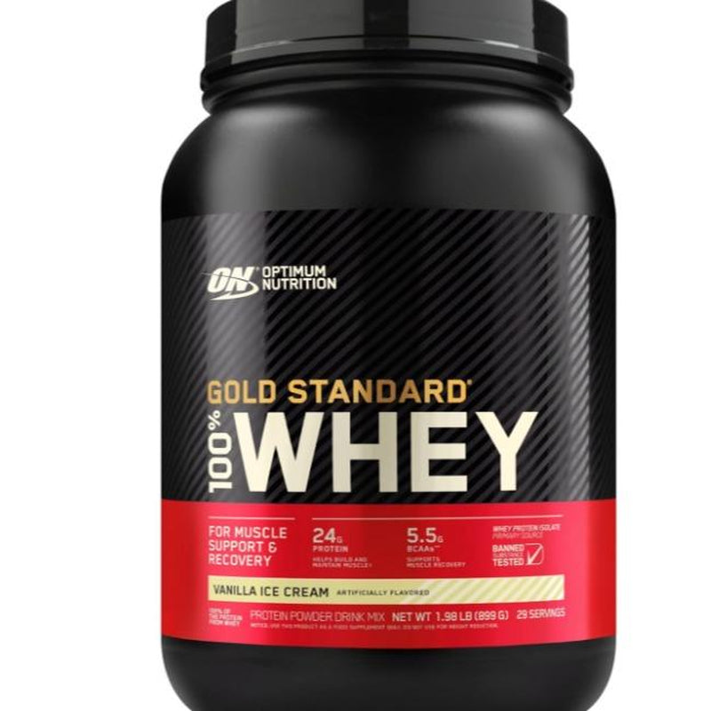 Optimum Nutrition Gold Standard 100% Whey Protein Powder 2 Lbs a Whey Healthcare Supplement