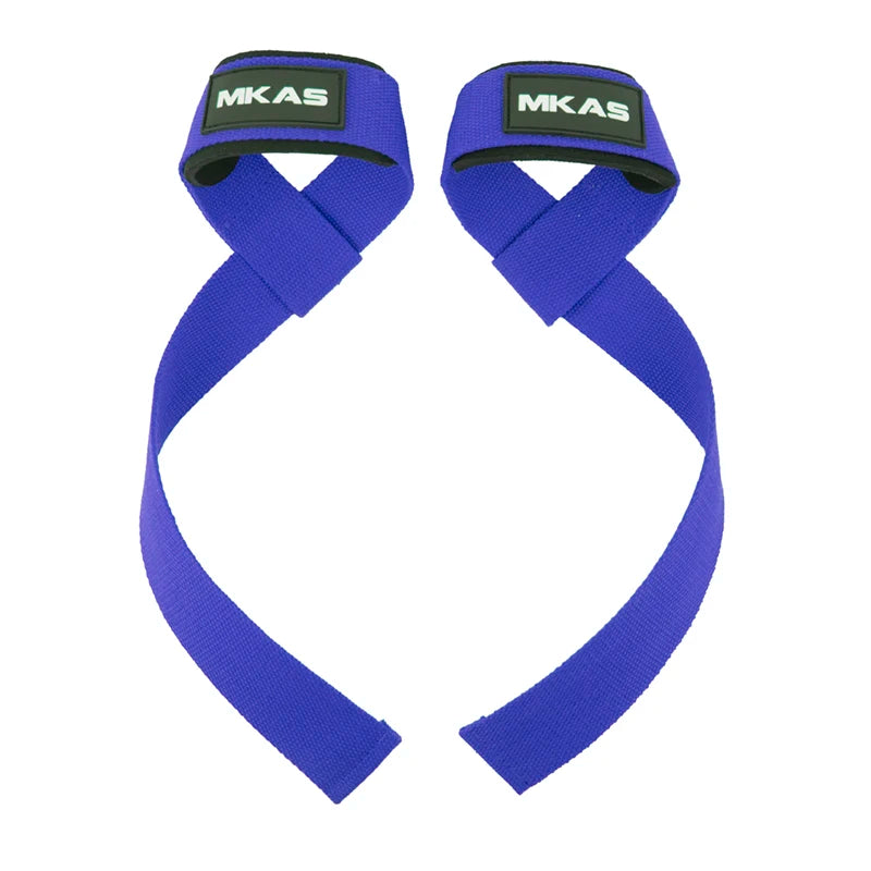 MKAS 1 Pair Gym Lifting Straps Fitness Gloves Anti-Slip Hand Wraps Wrist Straps Support for Weight Lifting Powerlifting Training