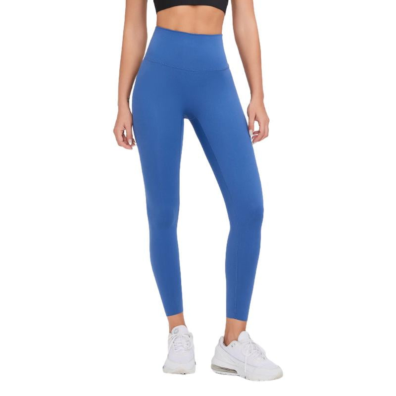 LYCRA Women'S Plain High Waist Tummy Control Buttlifting Sports Leggings, Stretchy Seamlesscomfy Breathable Skinny Pants for Yoga Gymfitness Workout, Ladies Sportswear Bottoms