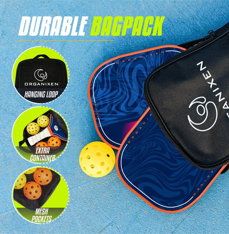 Pickleball Paddles Set of 2, USAPA Approved Pickleball Set with 4 Balls, 2 Cooling Towels, Pickleball Bag for Men and Women